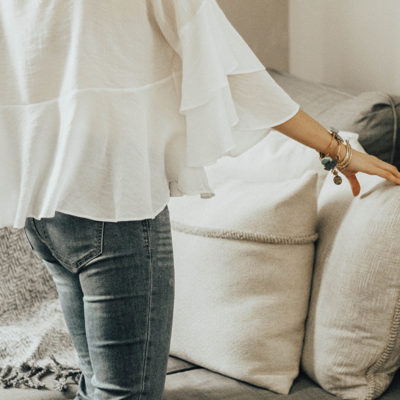 Our Living Room Staple Pillows