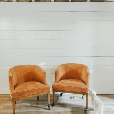 Thrifted Coral Chairs