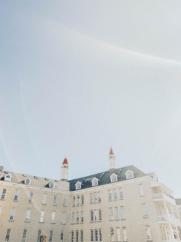 Sky photo of the Village Commons in Traverse City, Michigan 