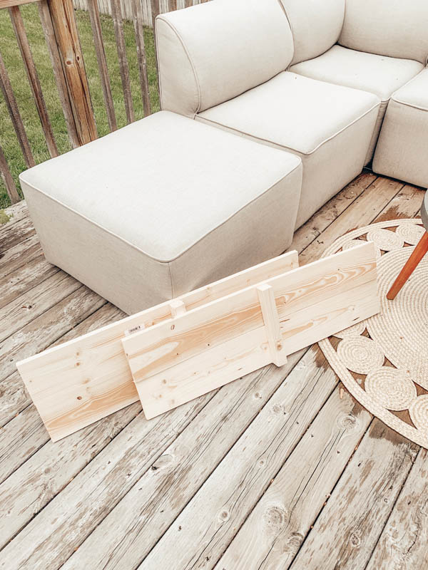 Wood on deck building a raised garden bed