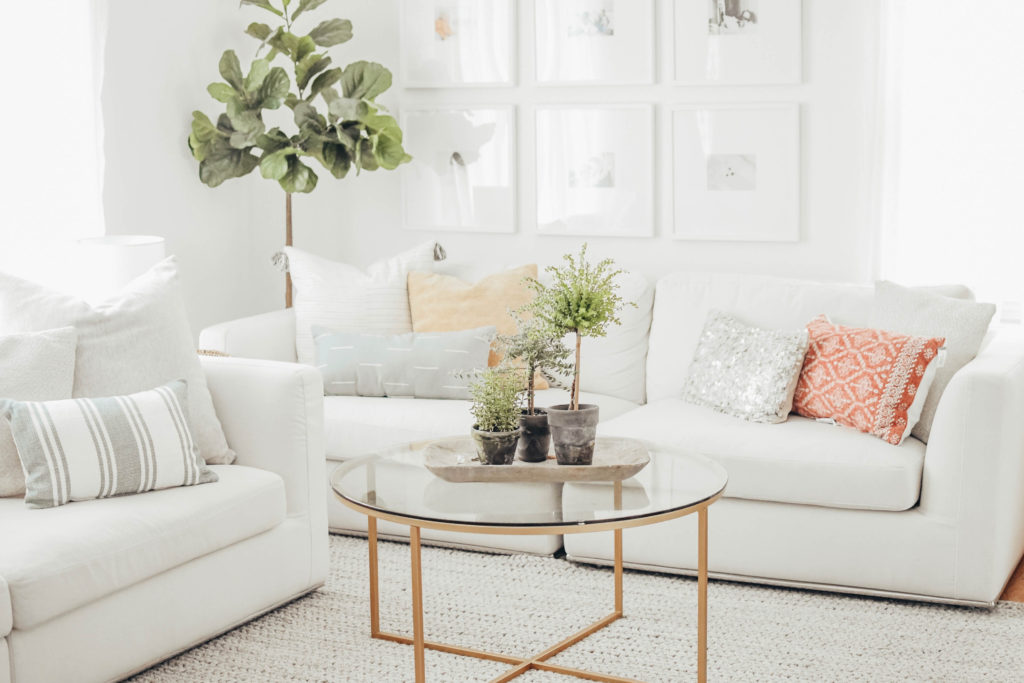 Modern Farmhouse Summer Living Room