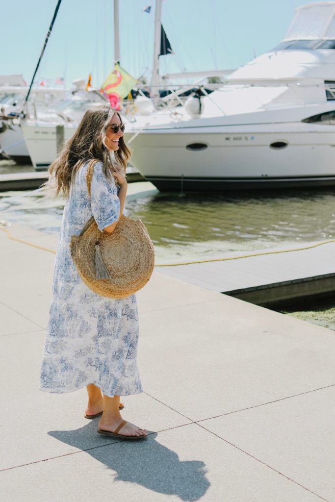 Girl By Boats