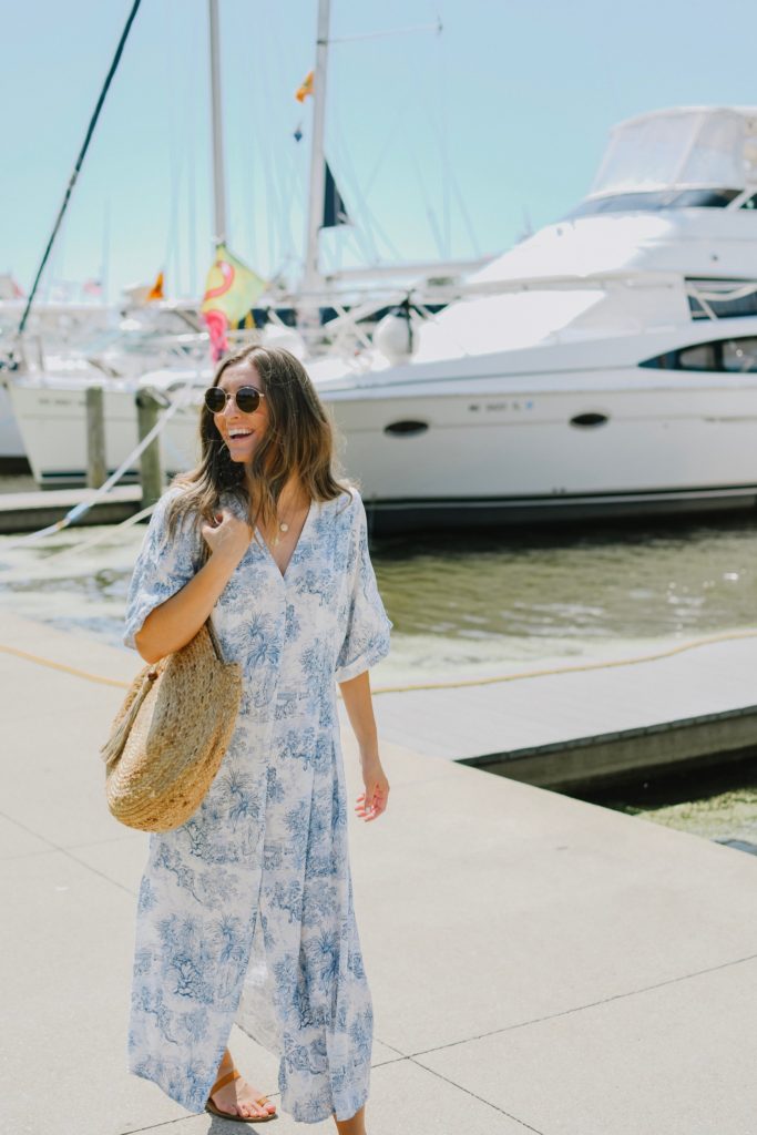 Girl By Boats