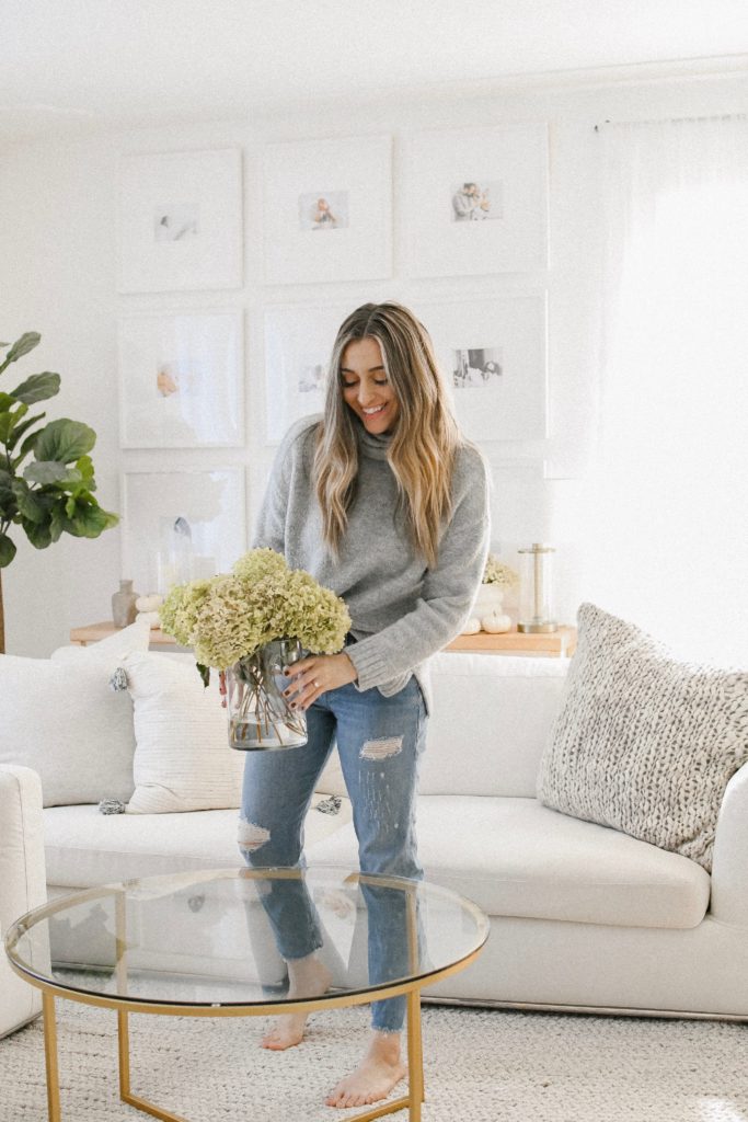 Simple Fall Living Room