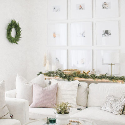 Simple Holiday & Winter Living Room